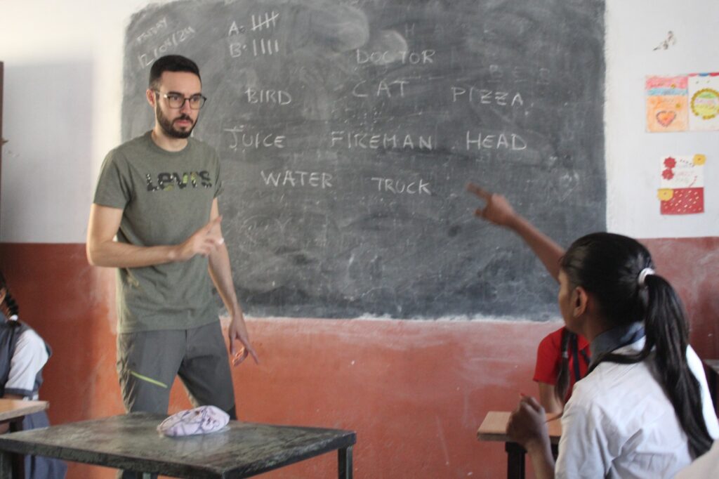 Teaching at school India